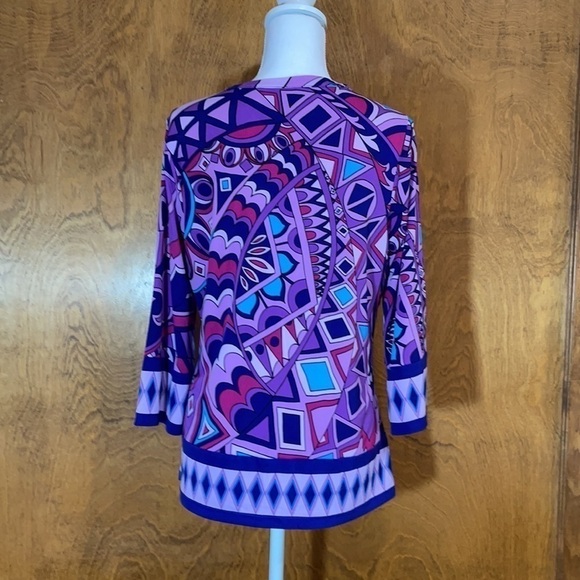 Chico’s Retro Print Tunic - EUC - Picture 2 of 3
